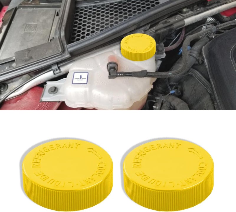 HEVLE 2PCS Coolant Reservoir Cap, Engine Radiator Coolant Overflow Antifreeze Reservoir Tank Cap, 21712-79900 Coolant Water Tank Reservoir Cap Compatible with Nissan Infiniti Murano Quest EX35 FX37 G37 - Image 1